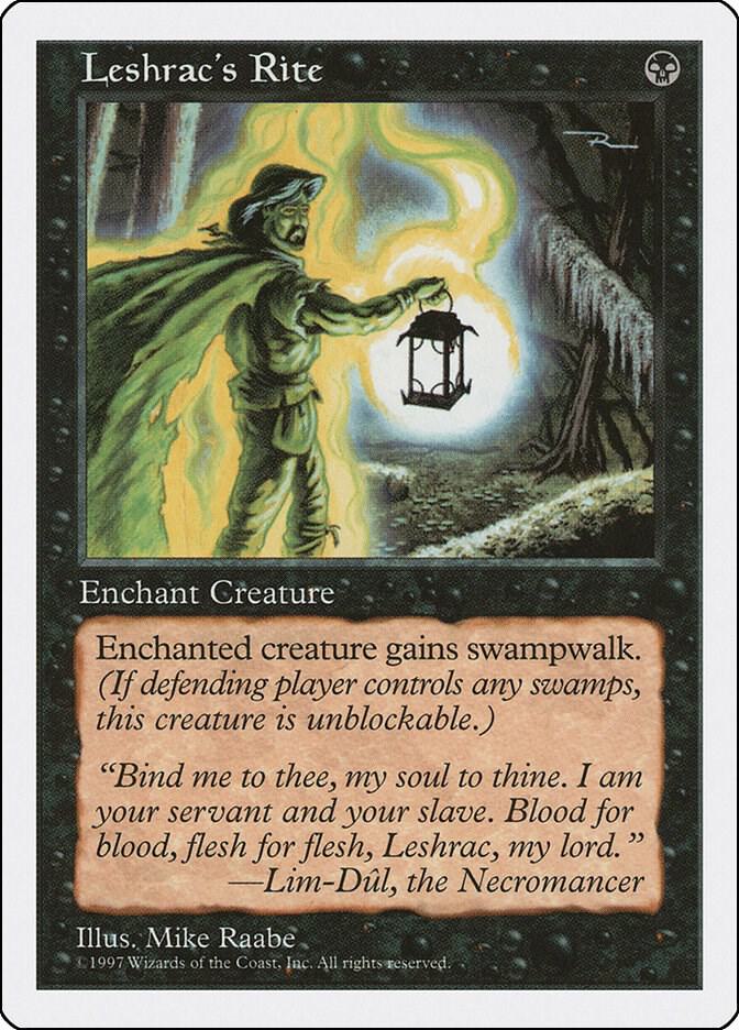 Leshrac's Rite card from Fifth Edition