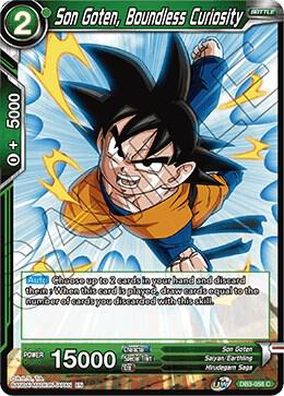 Son Goten, Boundless Curiosity DB3-058 card from Draft Box 06 - Giant Force
