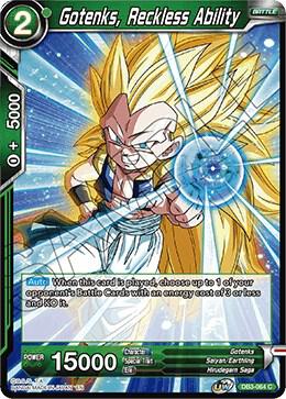 Gotenks, Reckless Ability DB3-064 card from Draft Box 06 - Giant Force