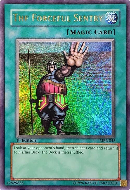 The Forceful Sentry MRL-045 card from Magic Ruler