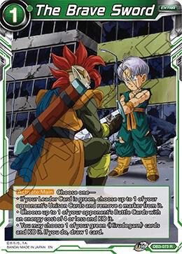 The Brave Sword DB3-073 card from Draft Box 06 - Giant Force