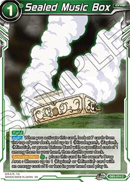 Sealed Music Box DB3-074 card from Draft Box 06 - Giant Force