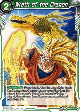 Wrath of the Dragon DB3-075 card from Draft Box 06 - Giant Force