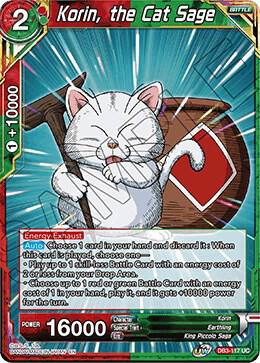Korin, the Cat Sage DB3-117 card from Draft Box 06 - Giant Force