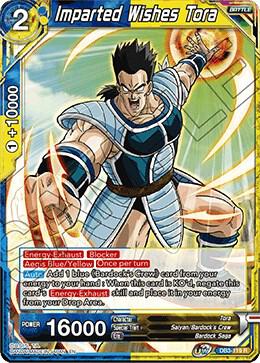 Imparted Wishes Tora DB3-119 card from Draft Box 06 - Giant Force