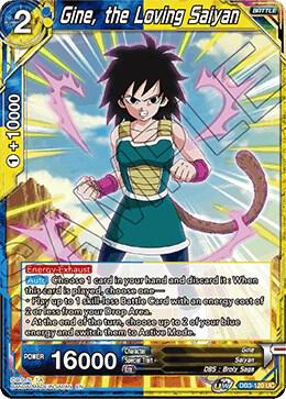 Gine, the Loving Saiyan DB3-120 card from Draft Box 06 - Giant Force
