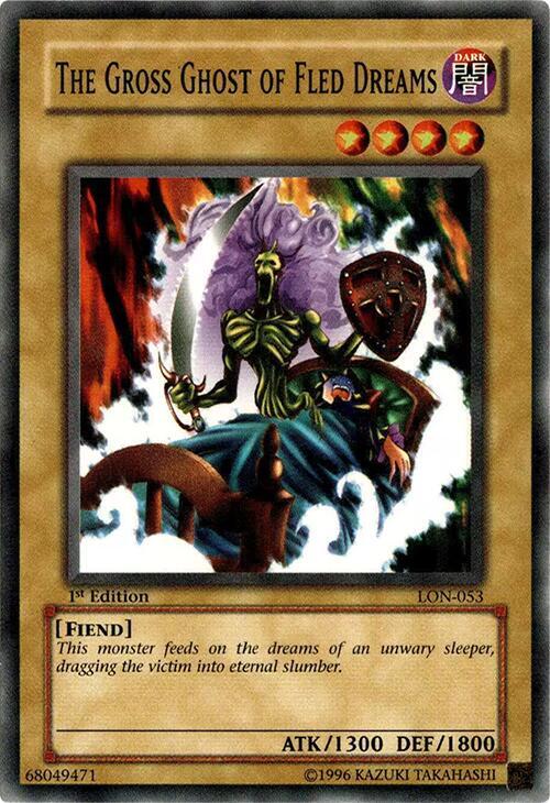 The Gross Ghost of Fled Dreams LON-053 card from Labyrinth of Nightmare