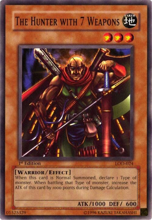 The Hunter with 7 Weapons LOD-024 card from Legacy of Darkness