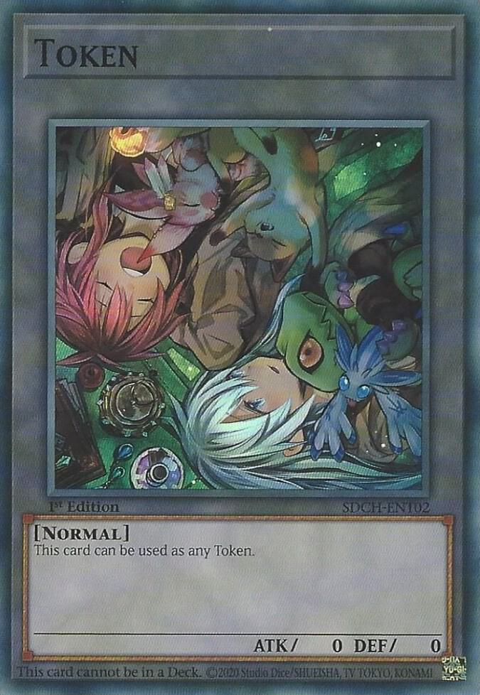Token: Hiita and Eria SDCH-ENT02 card from Structure Deck: Spirit Charmers