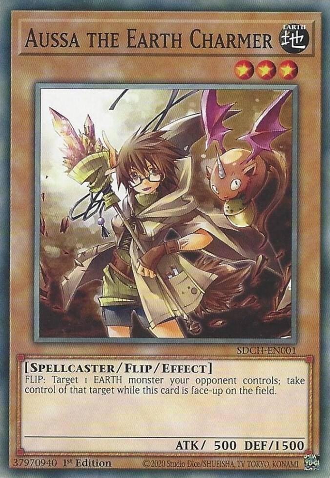 Aussa the Earth Charmer SDCH-EN001 card from Structure Deck: Spirit Charmers