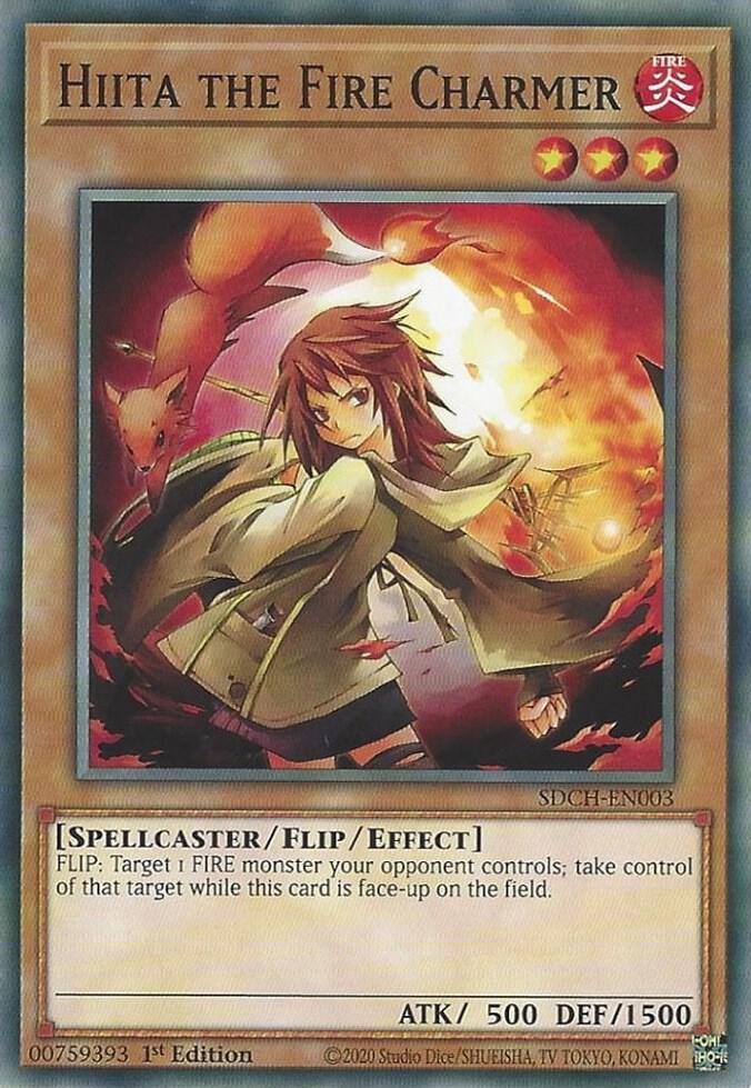 Hiita the Fire Charmer SDCH-EN003 card from Structure Deck: Spirit Charmers