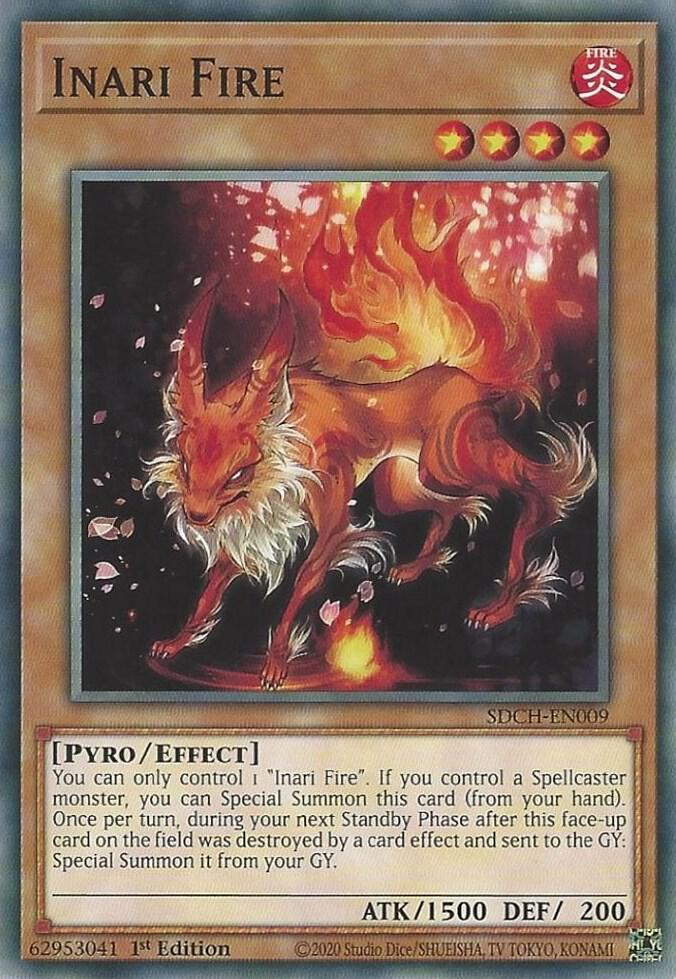 Inari Fire SDCH-EN009 card from Structure Deck: Spirit Charmers