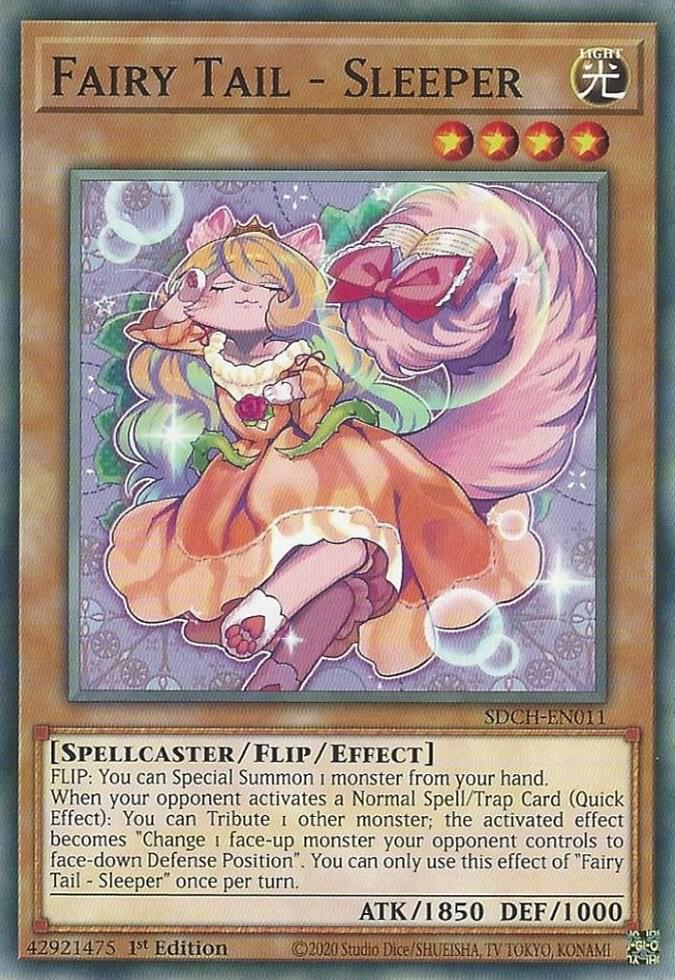 Fairy Tail - Sleeper SDCH-EN011 card from Structure Deck: Spirit Charmers