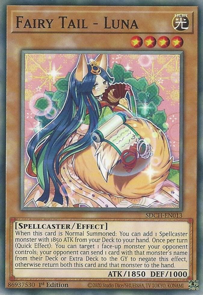 Fairy Tail - Luna SDCH-EN013 card from Structure Deck: Spirit Charmers