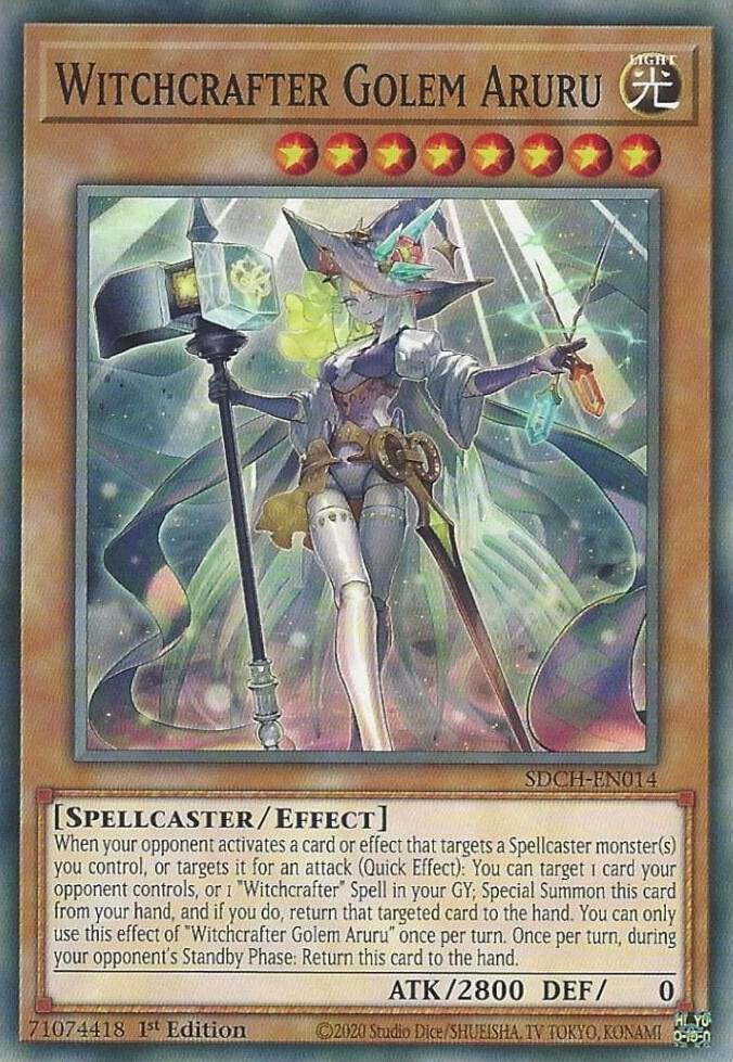 Witchcrafter Golem Aruru SDCH-EN014 card from Structure Deck: Spirit Charmers