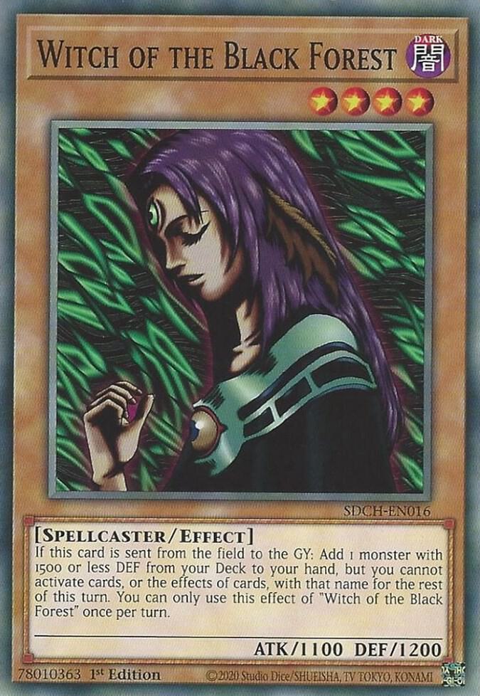 Witch of the Black Forest SDCH-EN016 card from Structure Deck: Spirit Charmers