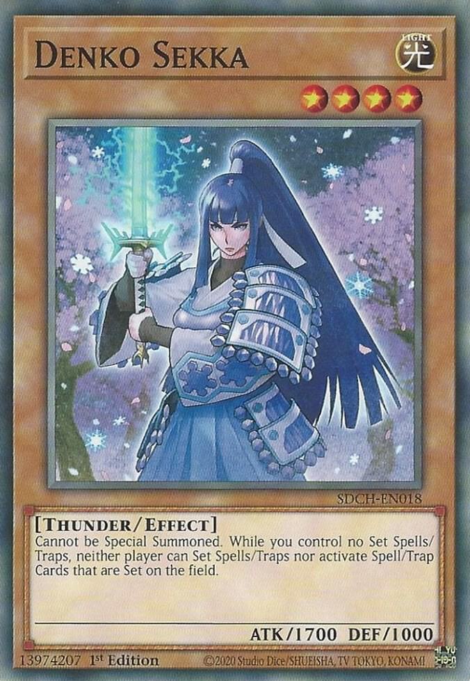 Denko Sekka SDCH-EN018 card from Structure Deck: Spirit Charmers