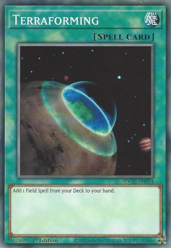 Terraforming SDCH-EN024 card from Structure Deck: Spirit Charmers