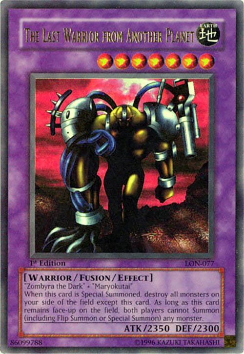 The Last Warrior from Another Planet LON-077 card from Labyrinth of Nightmare