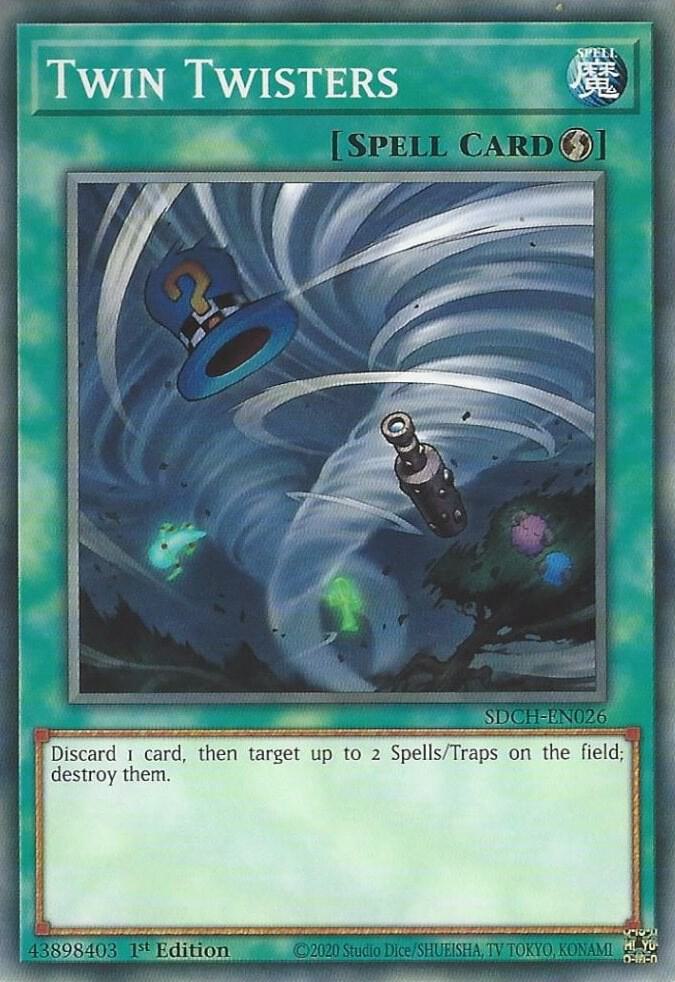 Twin Twisters SDCH-EN026 card from Structure Deck: Spirit Charmers
