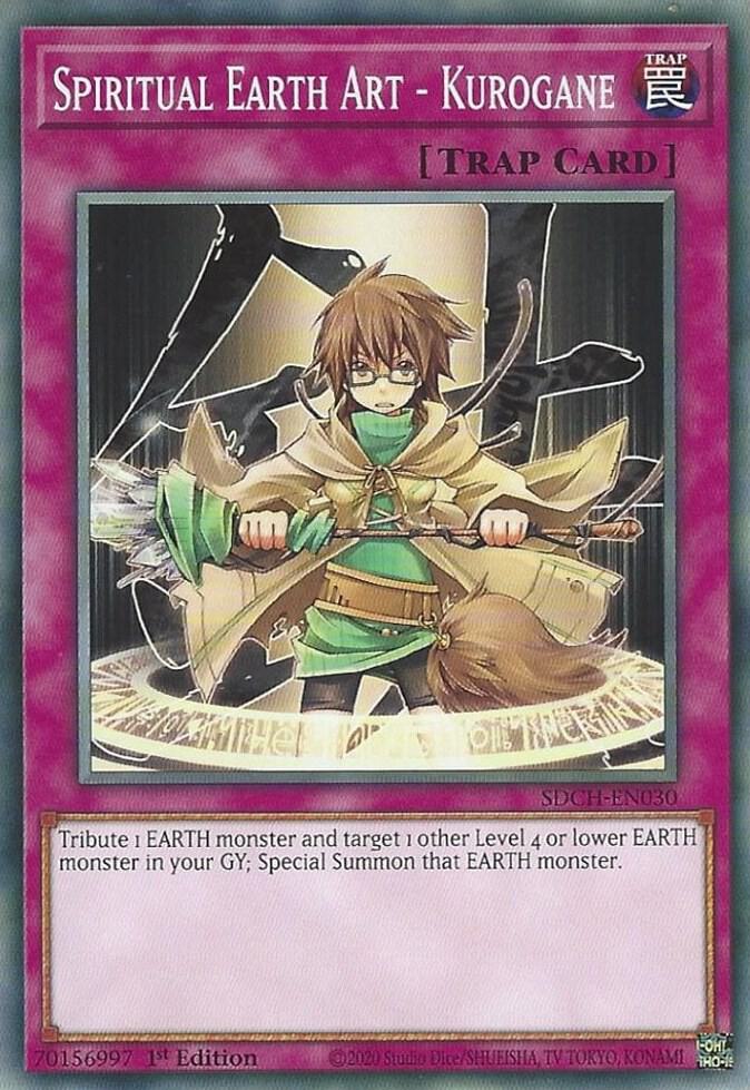 Spiritual Earth Art - Kurogane SDCH-EN030 card from Structure Deck: Spirit Charmers