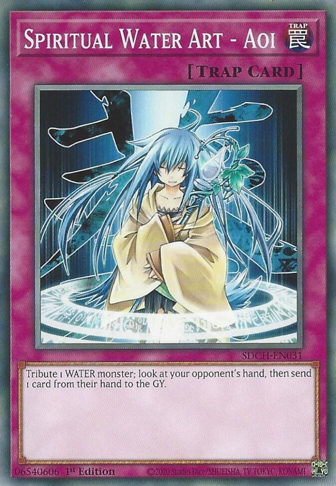 Spiritual Water Art - Aoi SDCH-EN031 card from Structure Deck: Spirit Charmers
