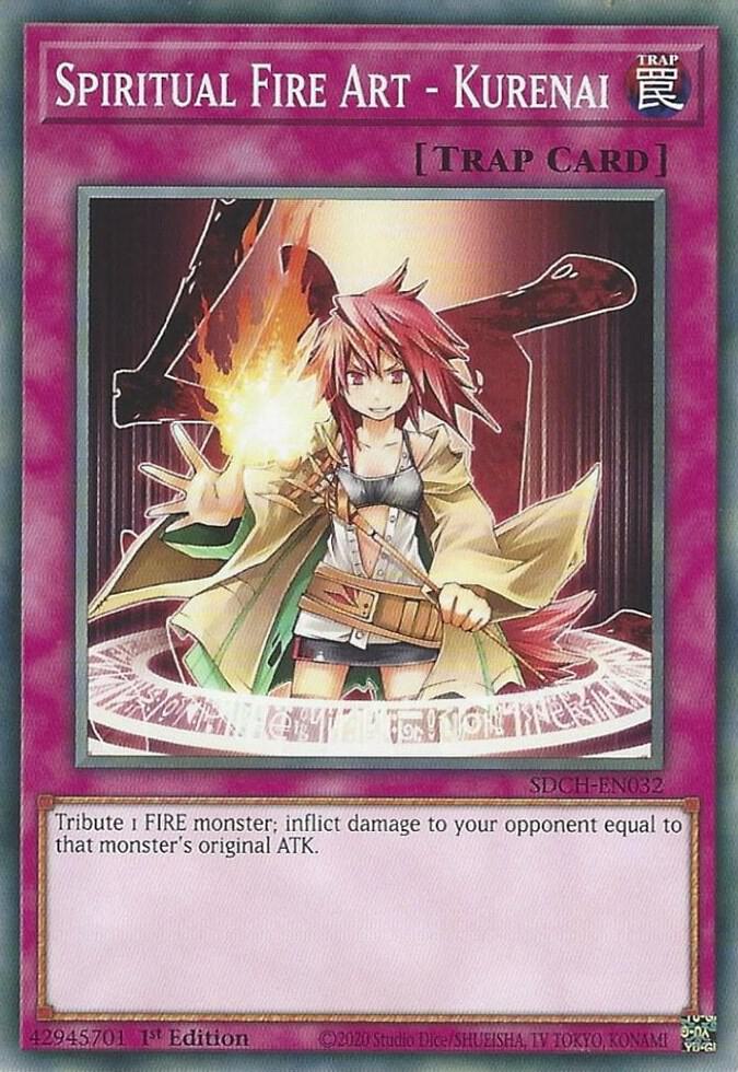 Spiritual Fire Art - Kurenai SDCH-EN032 card from Structure Deck: Spirit Charmers