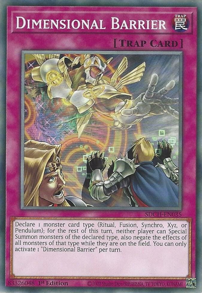 Dimensional Barrier SDCH-EN035 card from Structure Deck: Spirit Charmers