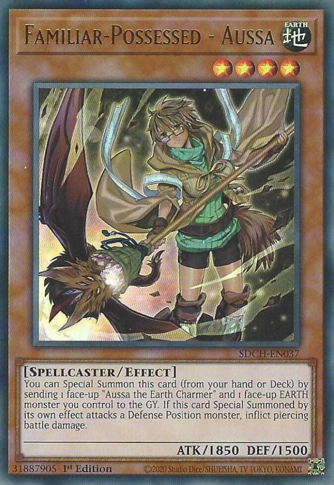 Familiar-Possessed - Aussa (Alternate Art) SDCH-EN037 card from Structure Deck: Spirit Charmers
