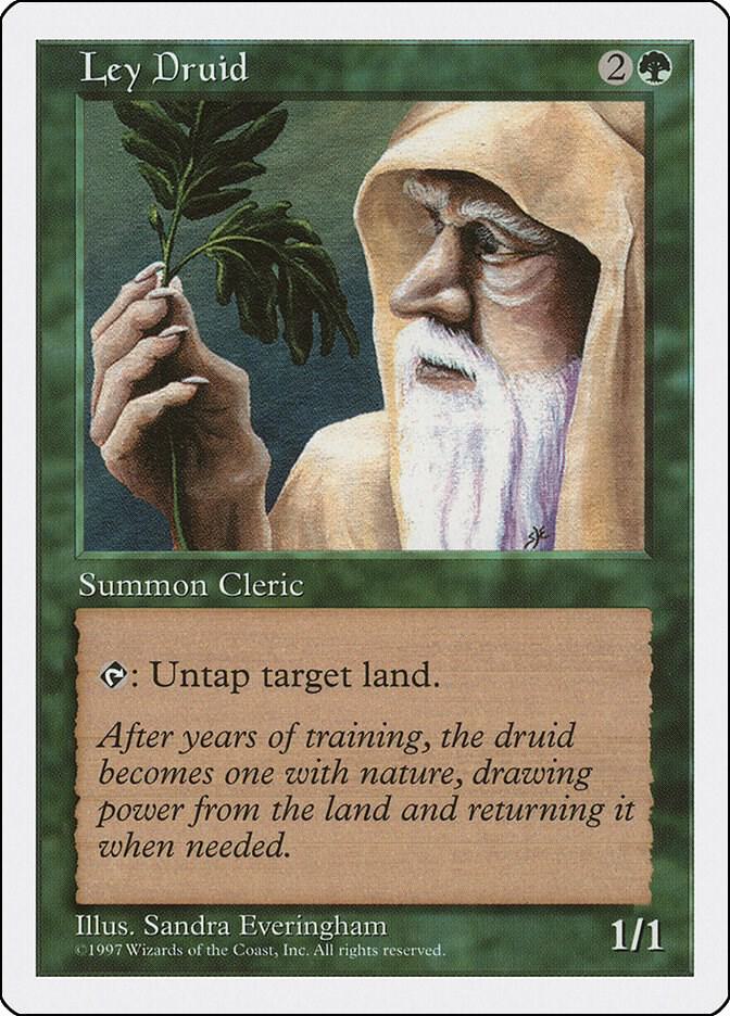 Ley Druid card from Fifth Edition