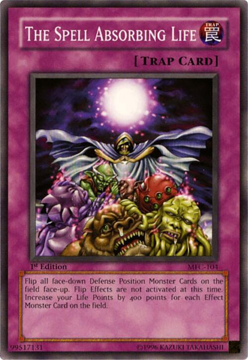 The Spell Absorbing Life MFC-104 card from Magician's Force