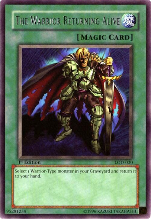 The Warrior Returning Alive LOD-030 card from Legacy of Darkness