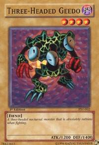 Three-Headed Geedo PSV-002 card from Pharaoh's Servant