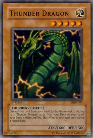 Thunder Dragon MRD-097 card from Metal Raiders