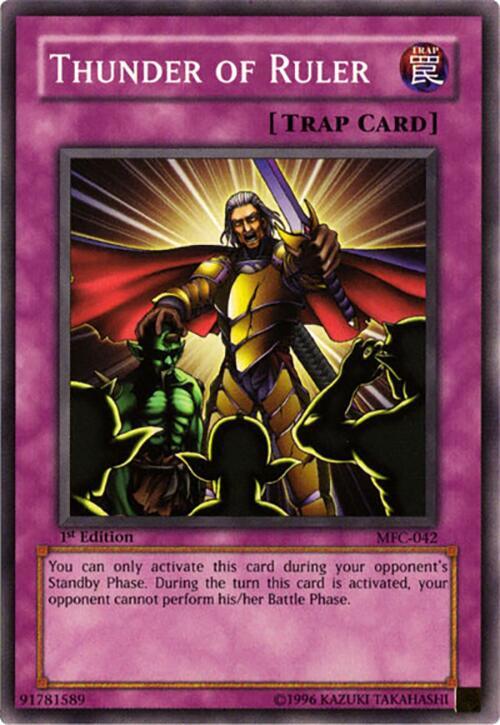 Thunder of Ruler MFC-042 card from Magician's Force