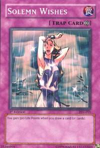 Solemn Wishes PSV-055 card from Pharaoh's Servant