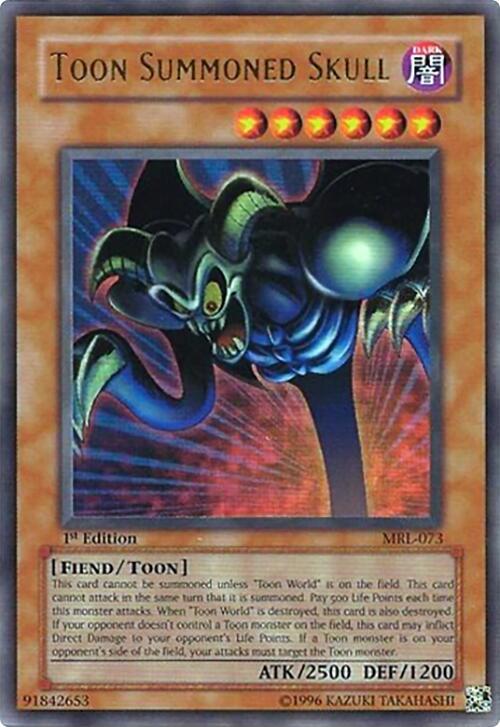 Toon Summoned Skull MRL-073 card from Magic Ruler