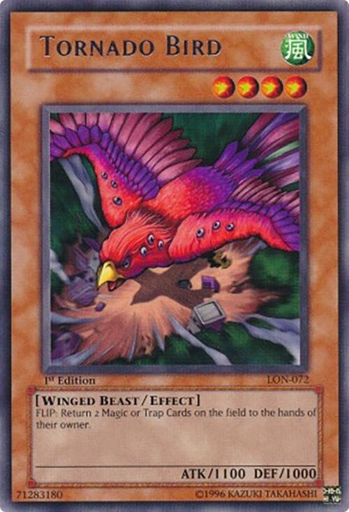 Tornado Bird LON-072 card from Labyrinth of Nightmare