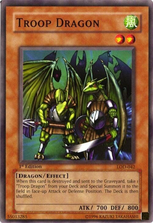 Troop Dragon LOD-042 card from Legacy of Darkness