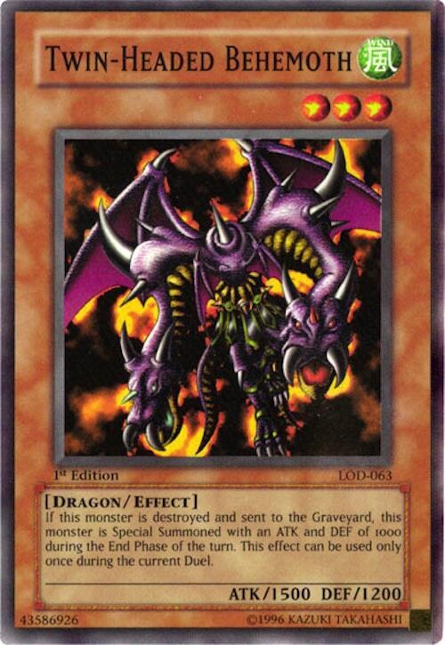 Twin-Headed Behemoth LOD-063 card from Legacy of Darkness