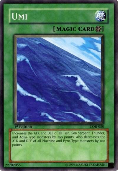 Umi LOB-050 card from The Legend of Blue Eyes White Dragon