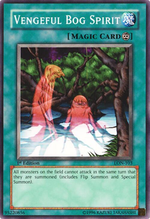 Vengeful Bog Spirit LON-103 card from Labyrinth of Nightmare
