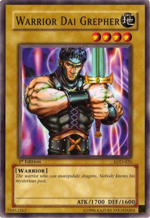 Warrior Dai Grepher LOD-020 card from Legacy of Darkness