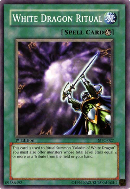 White Dragon Ritual MFC-027 card from Magician's Force