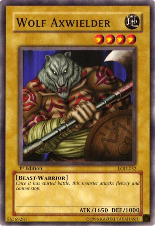 Wolf Axwielder LOD-052 card from Legacy of Darkness