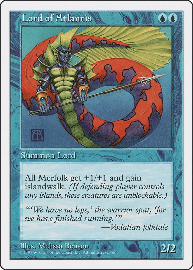 Lord of Atlantis card from Fifth Edition