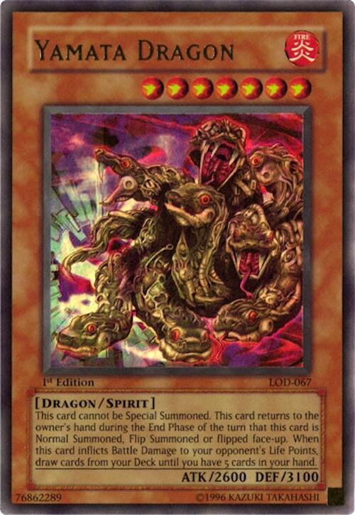 Yamata Dragon LOD-067 card from Legacy of Darkness