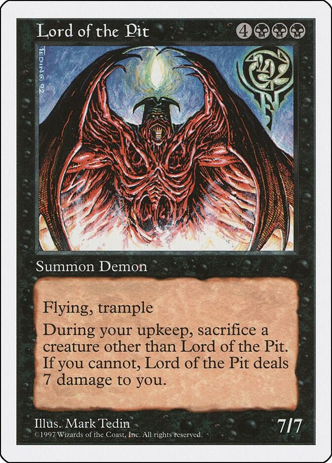 Lord of the Pit card from Fifth Edition