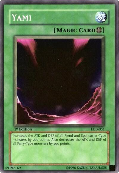 Yami LOB-051 card from The Legend of Blue Eyes White Dragon