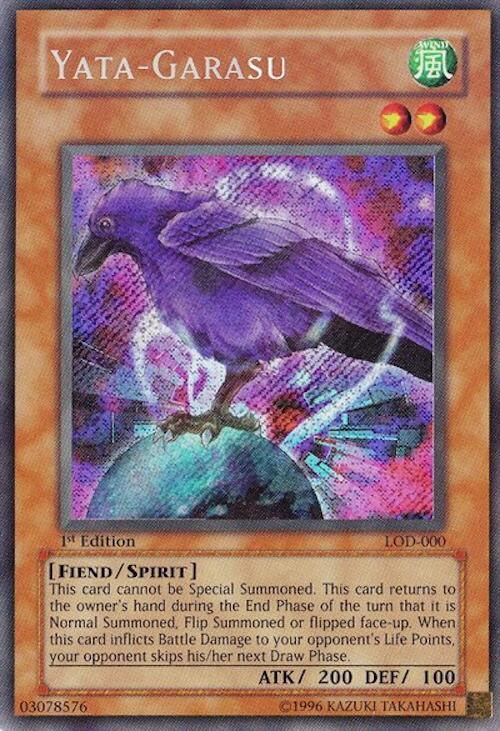 Yata-Garasu LOD-000 card from Legacy of Darkness